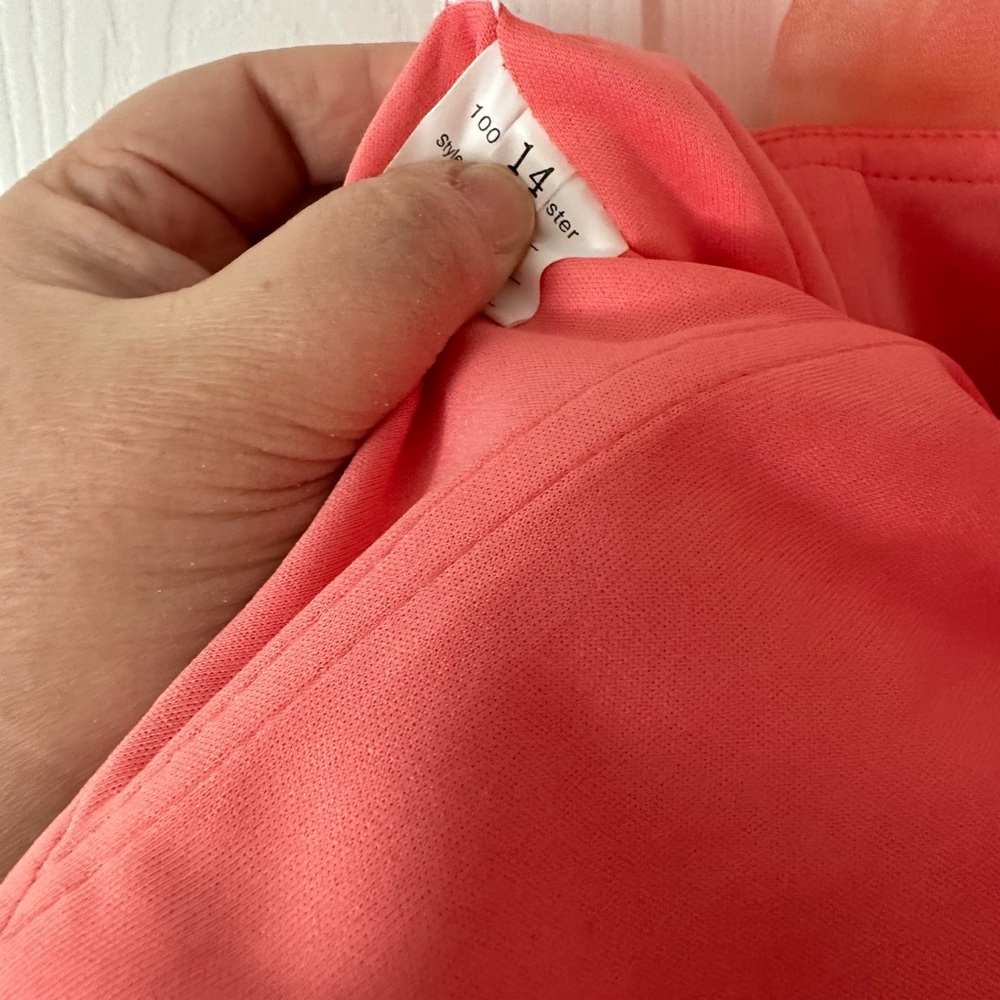 One shoulder a-like gown in Coral - Picture 4 of 6